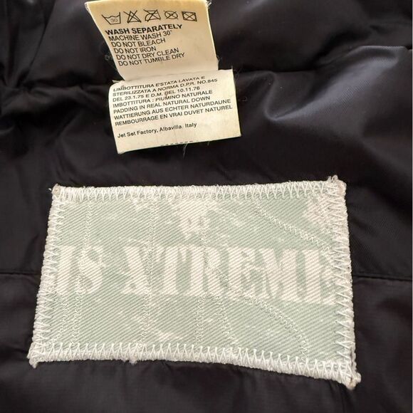 JSX Jet Set Extreme Woman’s Black Down Puffer Moto Black Vest. Size Small (2). - Picture 5 of 9